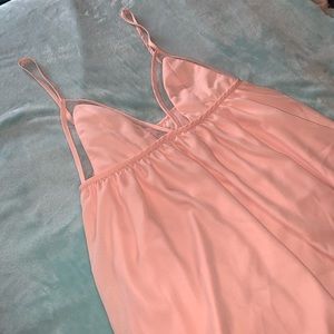 Mini pink dress with mesh detail TOBI M